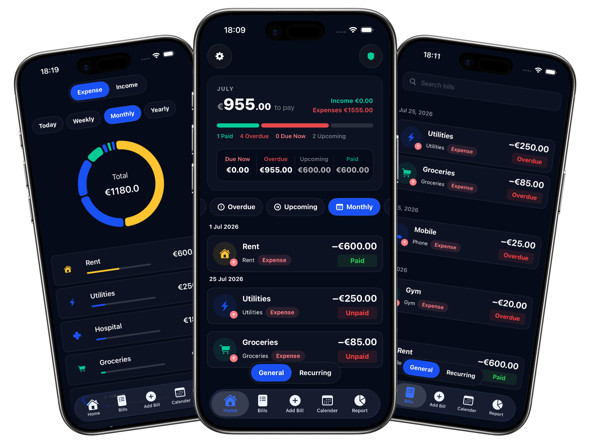 RemindPay app screen